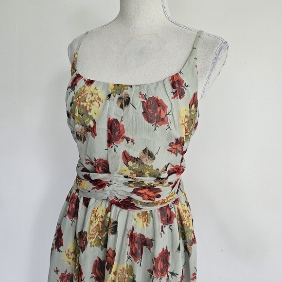 Anna Sui for Anthropologie Floral Silk Dress - Picture 2 of 9
